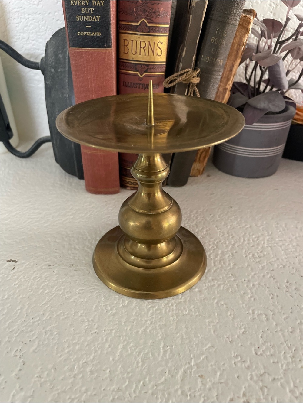 Brass Candle Holder with Spike